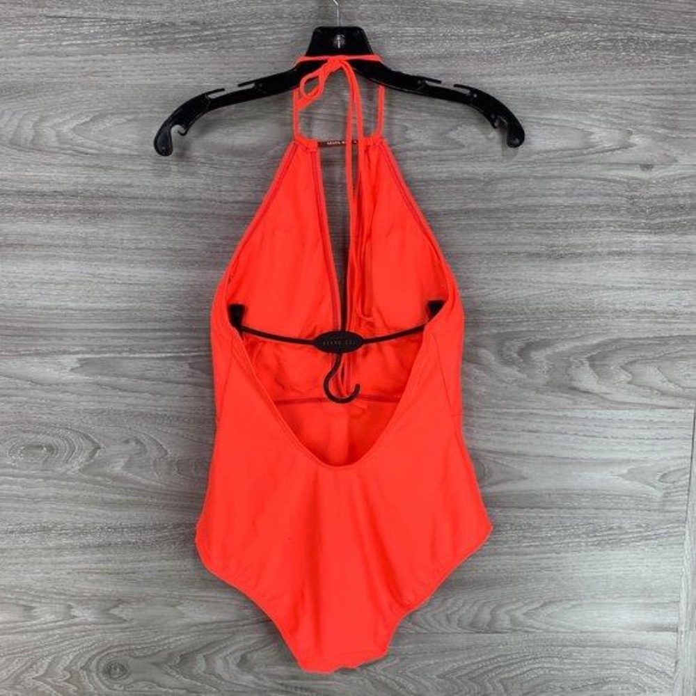 Ted Baker Pikaa Halter Swimsuit Coral - Picture 3 of 5